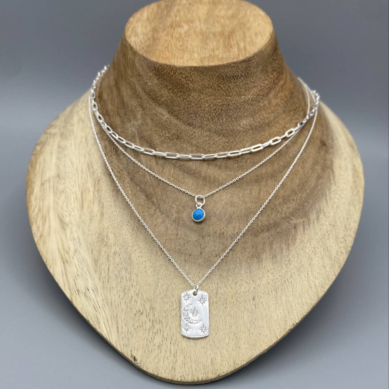 2.5mmスターリングシルバーペーパークリップチェーン