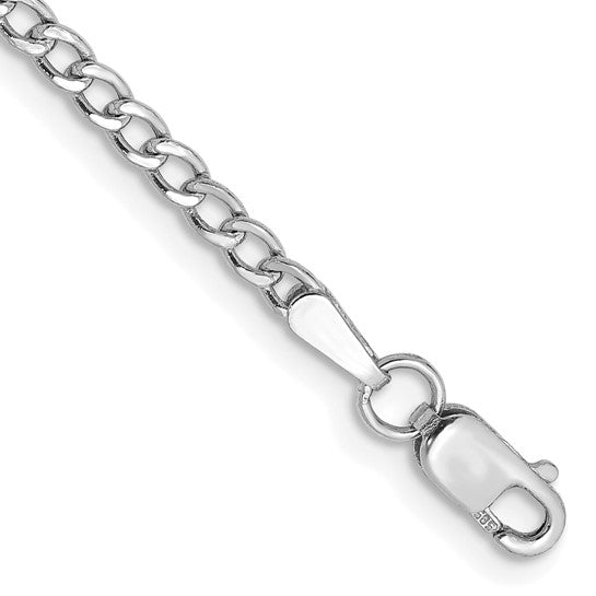 14k Semi-solid Curb Bracelet