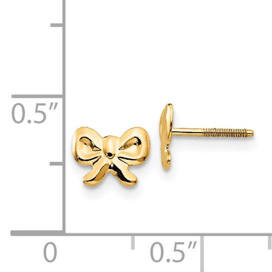 Bow Screwback Studs