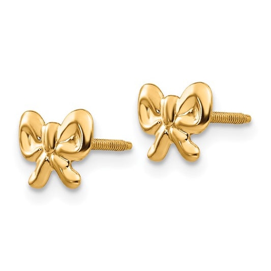 Bow Screwback Studs