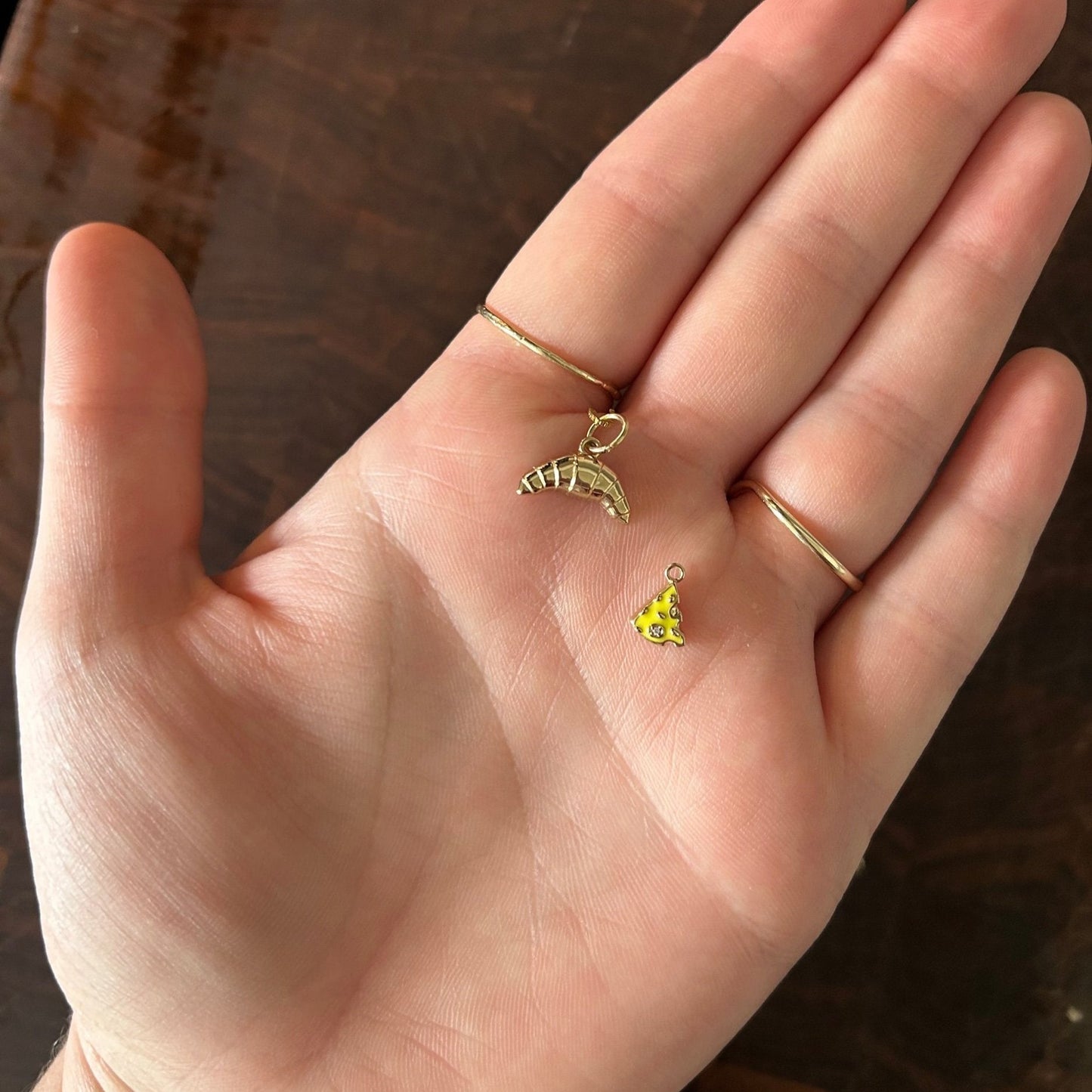 3-D Croissant Charm
