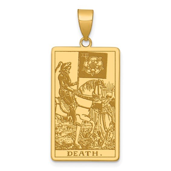 14k Tarot Card Charm