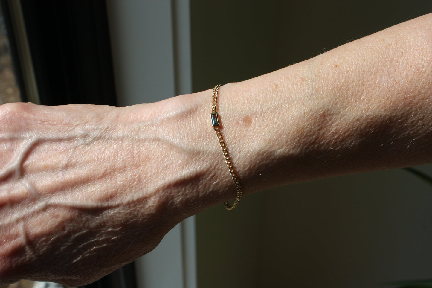Topaz Curb Chain Bracelet