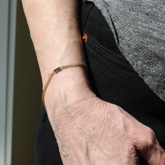 Topaz Curb Chain Bracelet