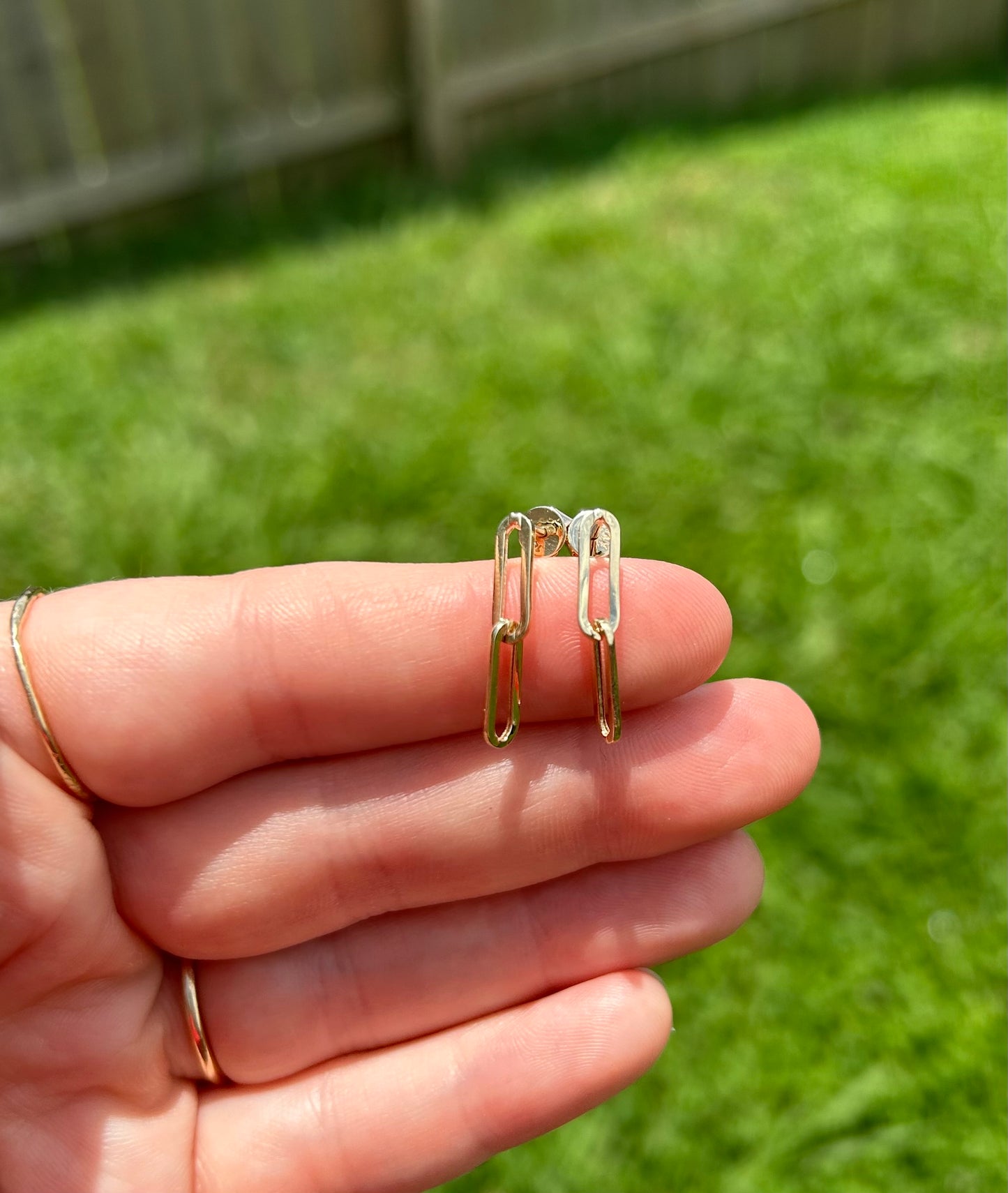 Paperclip Earring