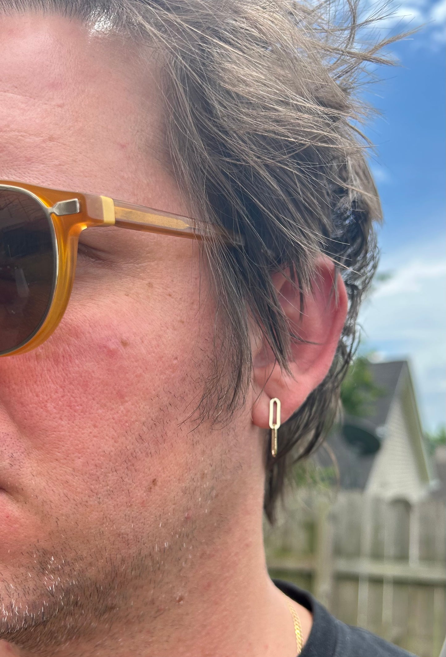 Paperclip Earring