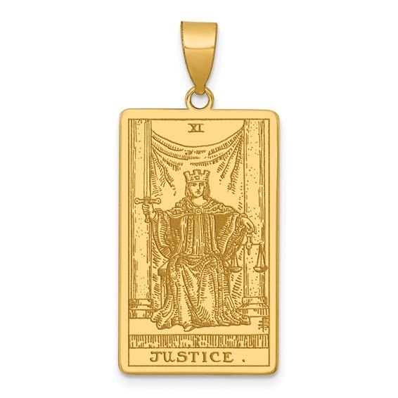 14k Tarot Card Charm