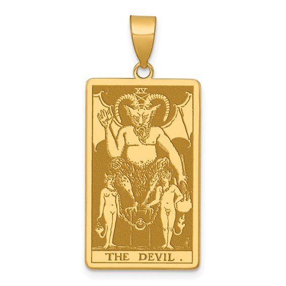 14k Tarot Card Charm