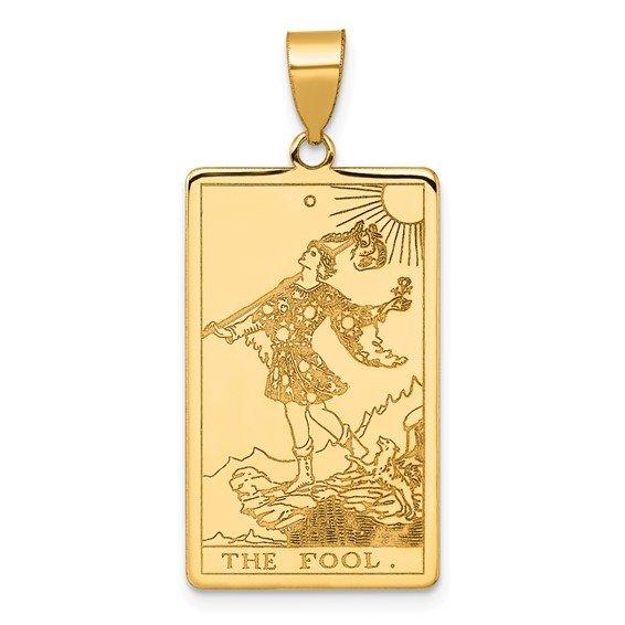 14k Tarot Card Charm