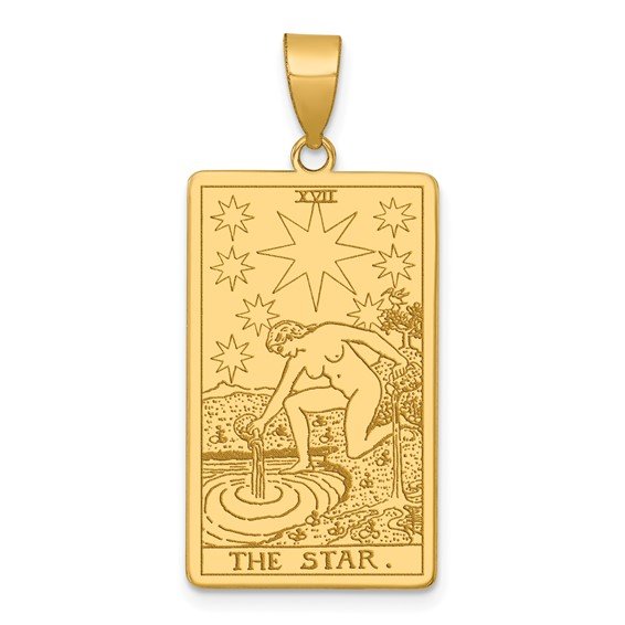 14k Tarot Card Charm