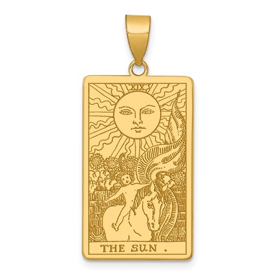 14k Tarot Card Charm