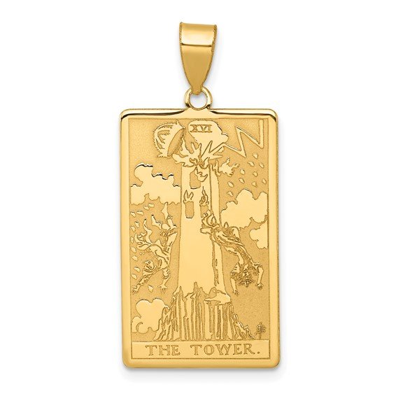 14k Tarot Card Charm