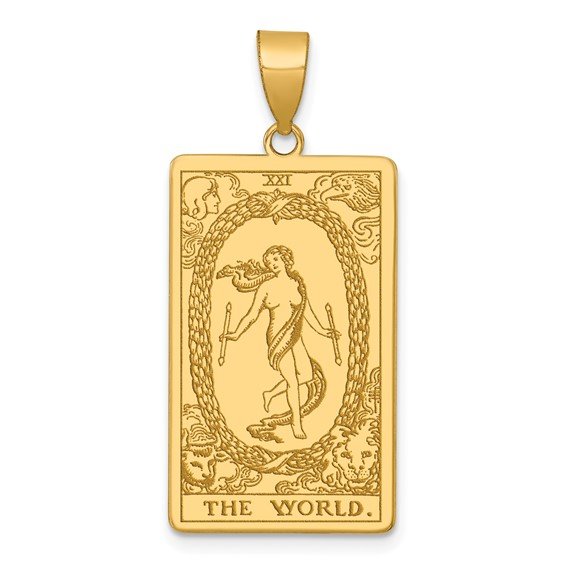 14k Tarot Card Charm
