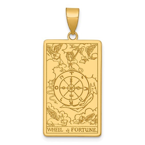 14k Tarot Card Charm