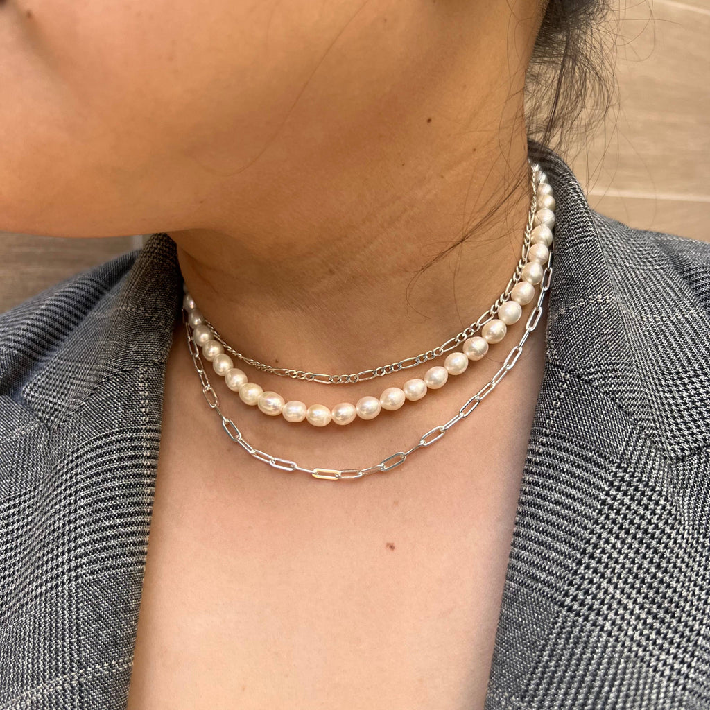 2.5mm Sterling Silver Paperclip Chain