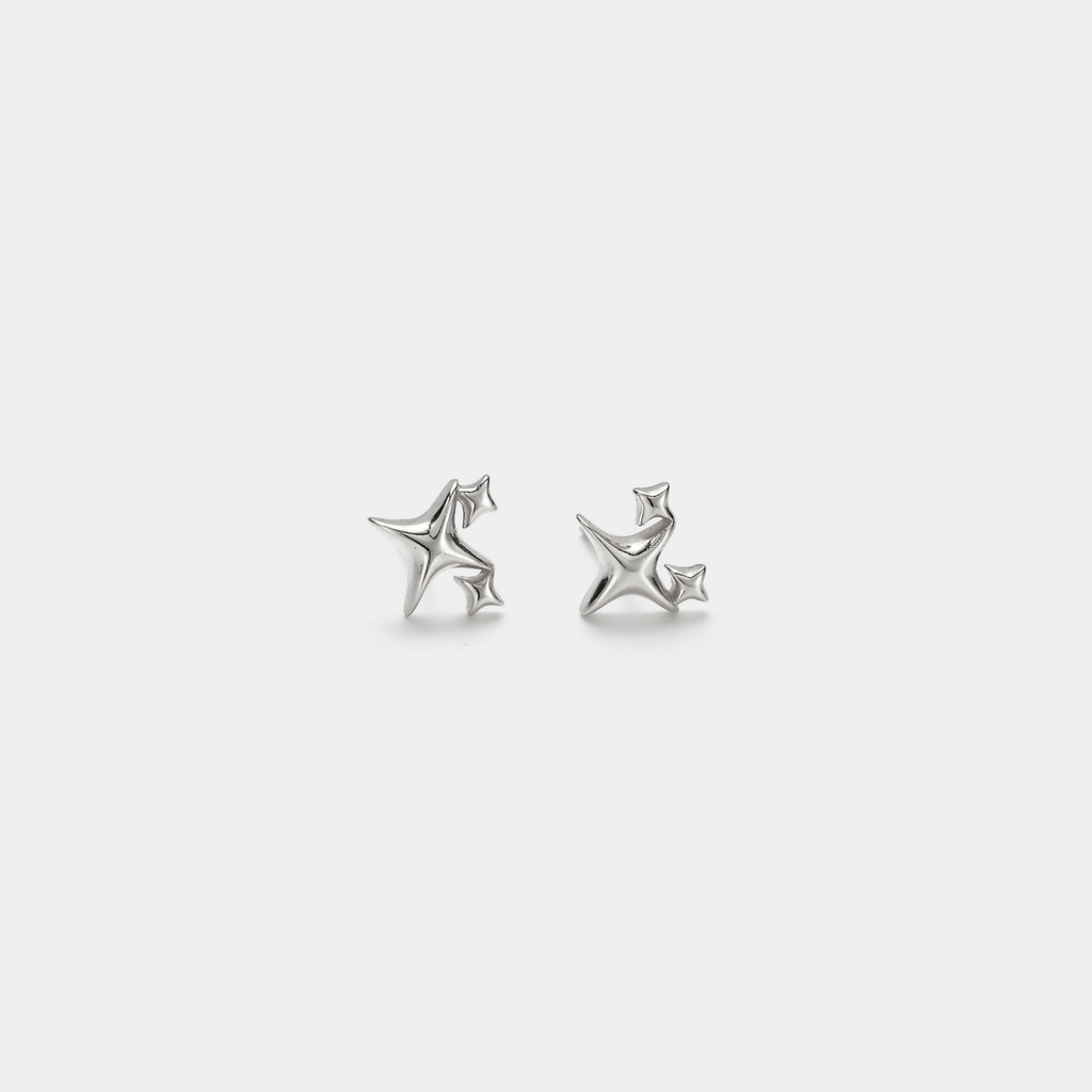 Dainty Tiny Small Star Stud Earrings 925 Sterling Silver