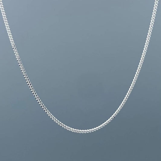 1.4mm スターリングシルバー カーブチェーン