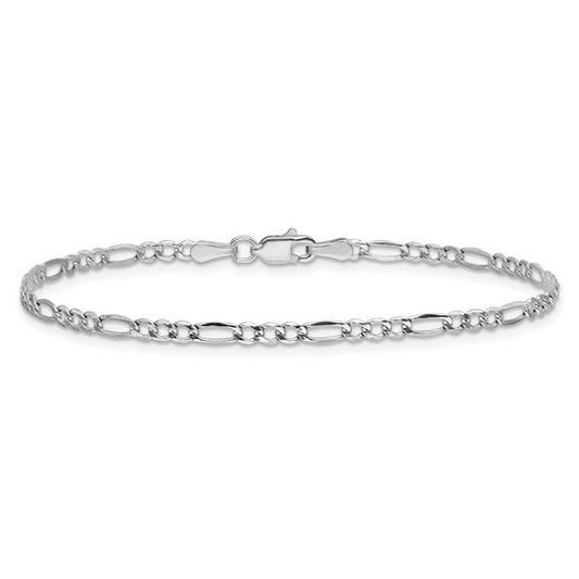 14k Semi-solid Figaro Bracelet