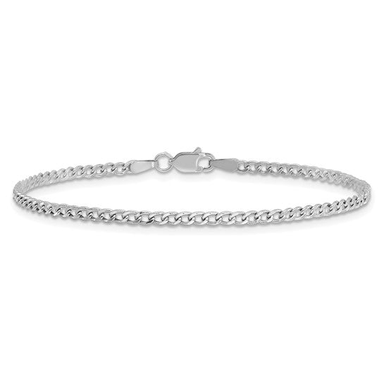 14k Semi-solid Curb Bracelet