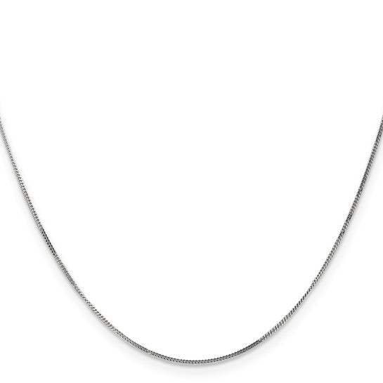 14k Semi-solid Curb Pendant Chain