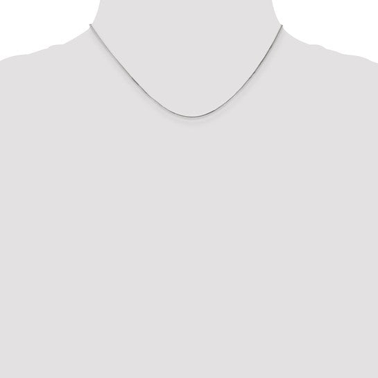 14k Semi-solid Curb Pendant Chain